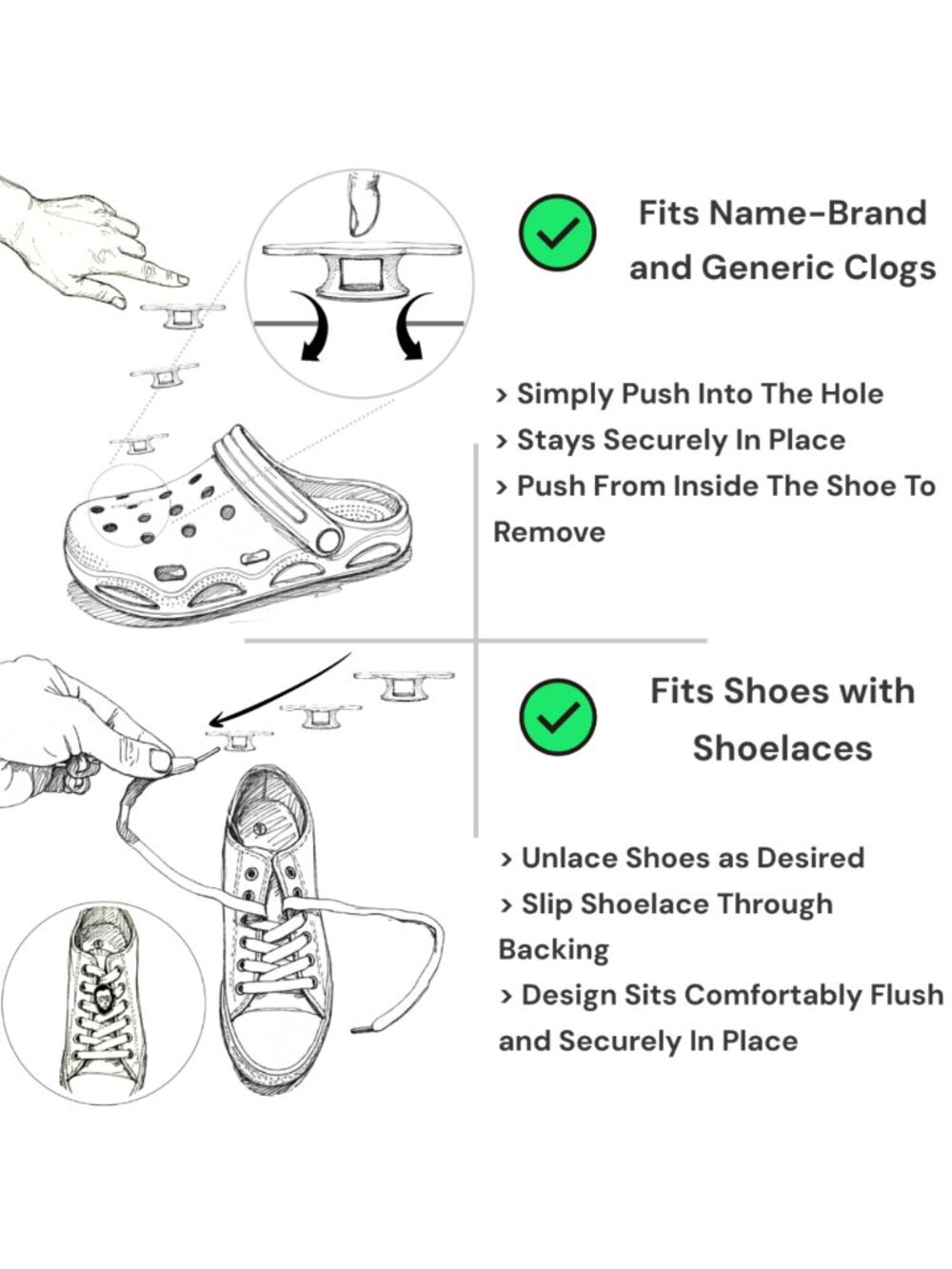 SIX-SEVEN SHOE CHARM COLLECTION (Pack of 6) Fits Both Shoelaces and Clogs - Picture 3 of 6